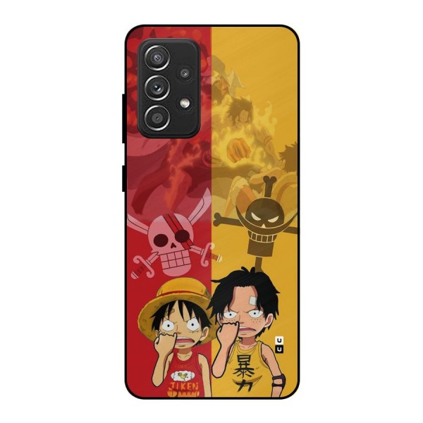 Luffy And Ace Metal Back Case for Galaxy A52