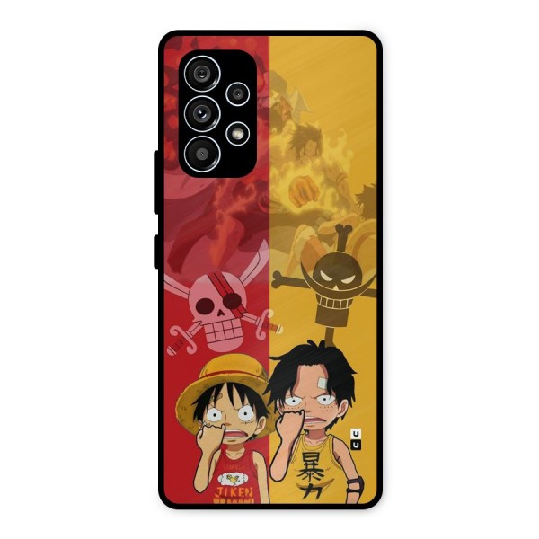 Luffy And Ace Metal Back Case for Galaxy A53 5G