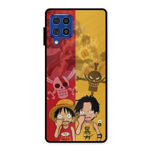 Luffy And Ace Metal Back Case for Galaxy F62