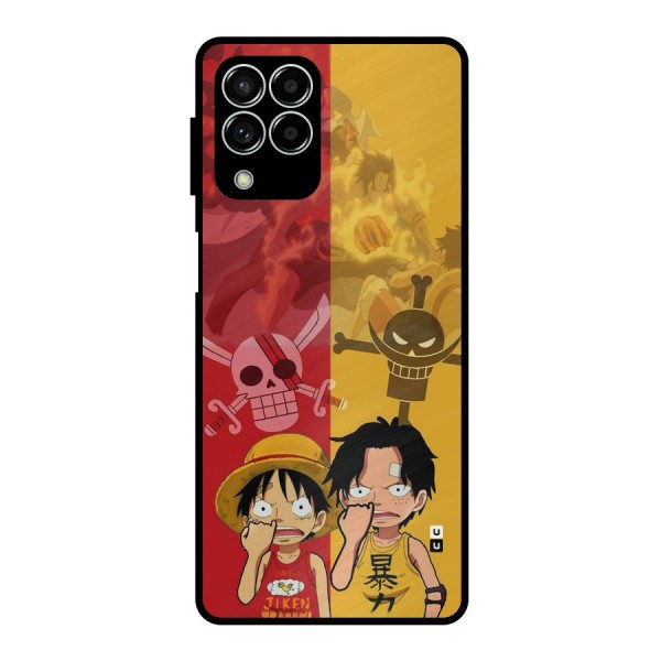 Luffy And Ace Metal Back Case for Galaxy M33