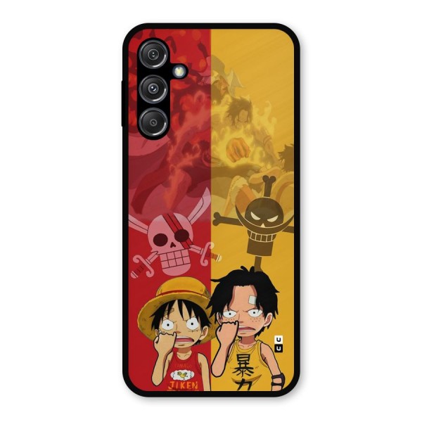 Luffy And Ace Metal Back Case for Galaxy M34 5G