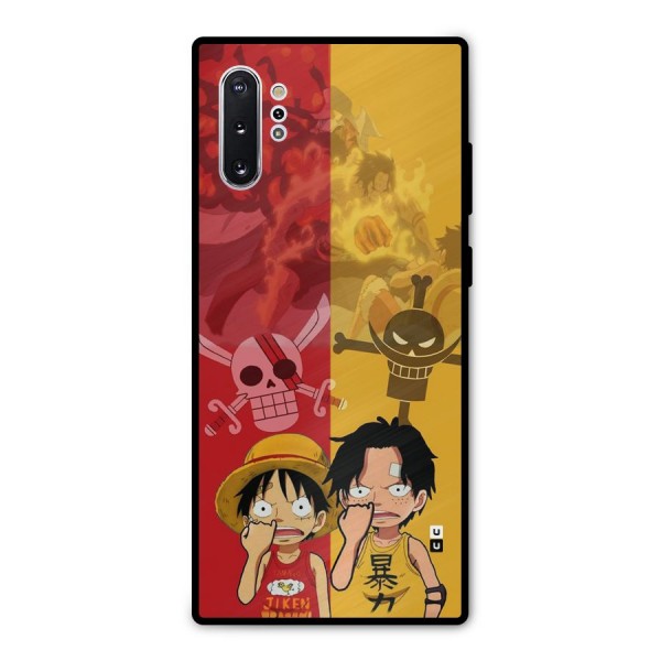 Luffy And Ace Metal Back Case for Galaxy Note 10 Plus