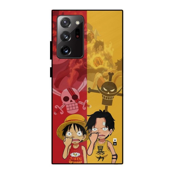 Luffy And Ace Metal Back Case for Galaxy Note 20 Ultra 5G