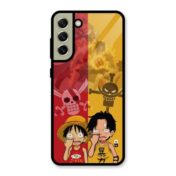 Luffy And Ace Metal Back Case for Galaxy S21 FE 5G (2023)