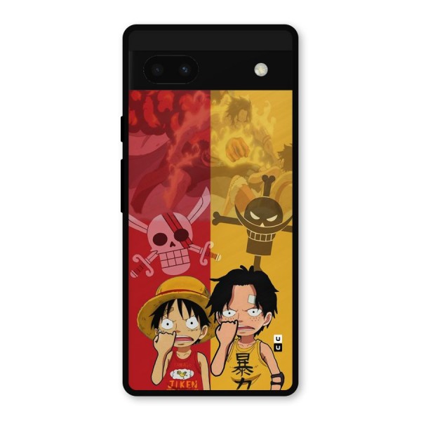 Luffy And Ace Metal Back Case for Google Pixel 6a