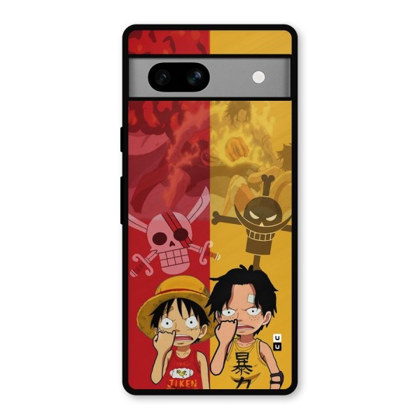 Luffy And Ace Metal Back Case for Google Pixel 7a