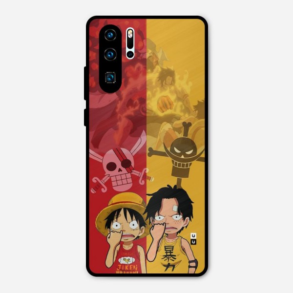 Luffy And Ace Metal Back Case for Huawei P30 Pro