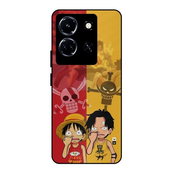 Luffy And Ace Metal Back Case for Infinix Note 30 5G