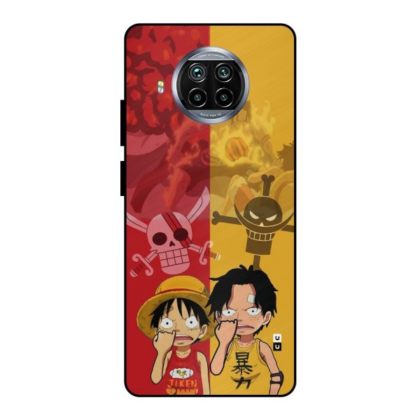 Luffy And Ace Metal Back Case for Mi 10i