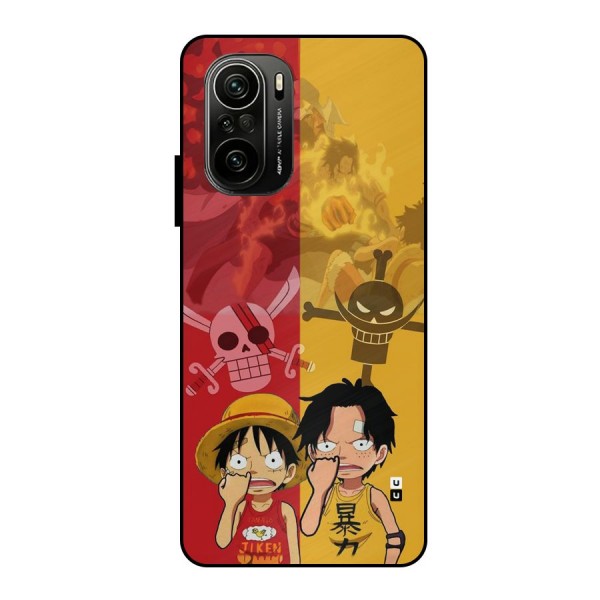 Luffy And Ace Metal Back Case for Mi 11x