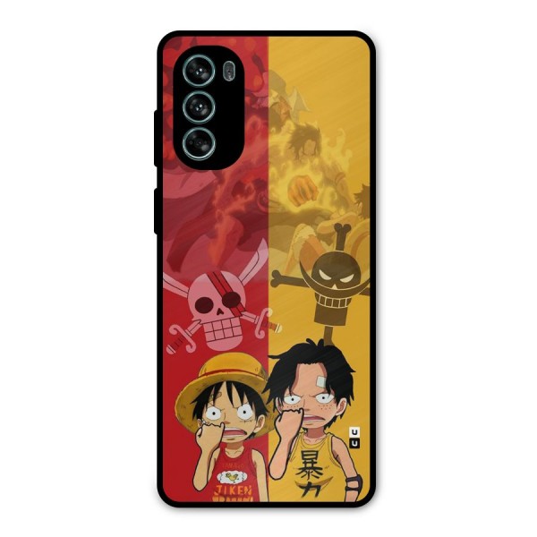 Luffy And Ace Metal Back Case for Moto G62