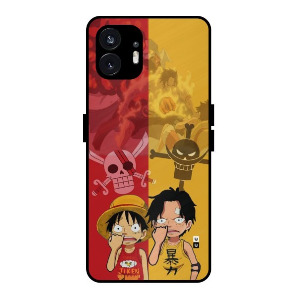 Luffy And Ace Metal Back Case for Nothing Phone 2
