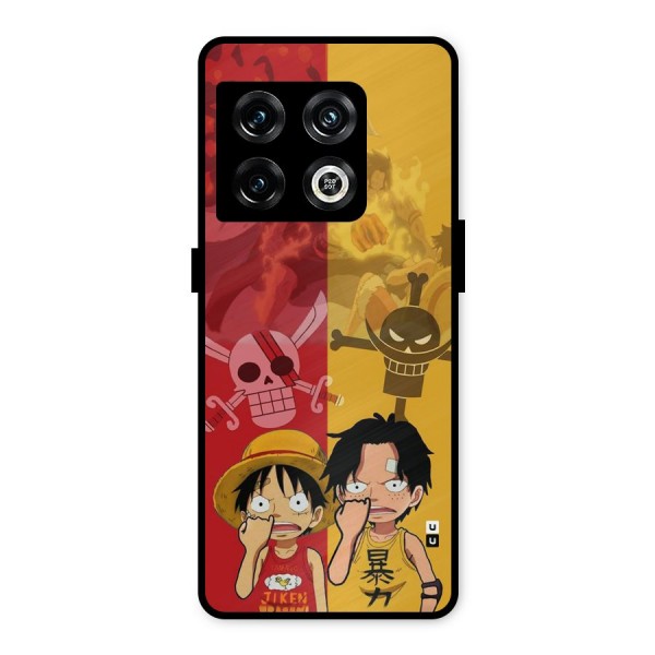 Luffy And Ace Metal Back Case for OnePlus 10 Pro 5G