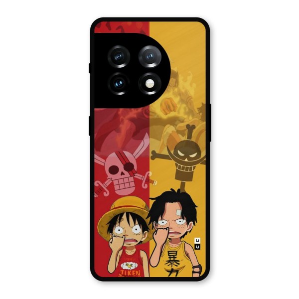 Luffy And Ace Metal Back Case for OnePlus 11