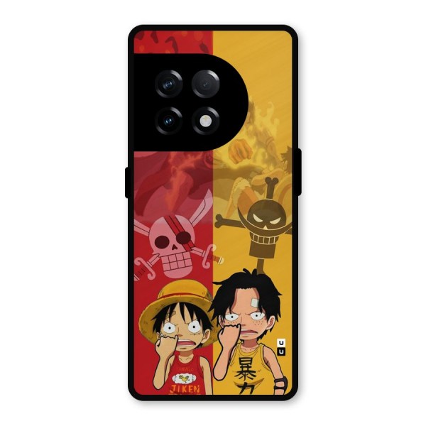 Luffy And Ace Metal Back Case for OnePlus 11R