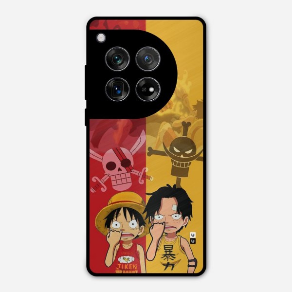 Luffy And Ace Metal Back Case for OnePlus 12