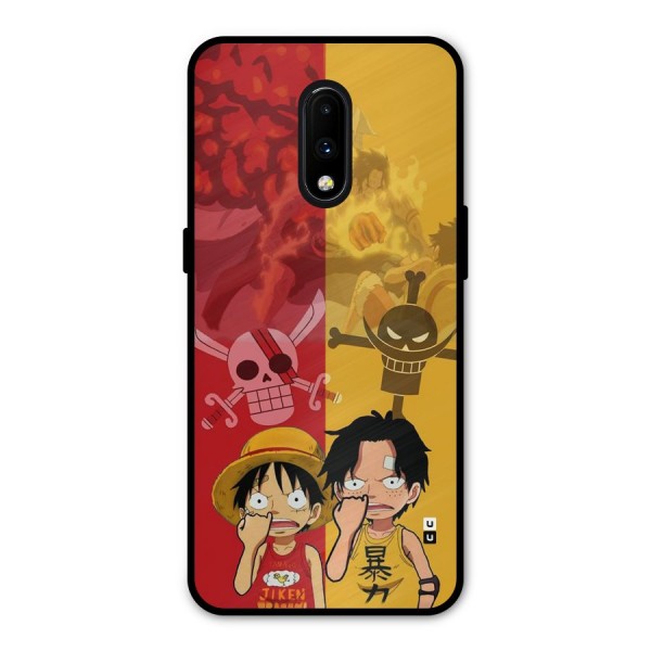 Luffy And Ace Metal Back Case for OnePlus 7