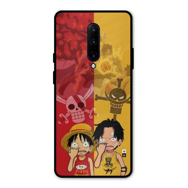 Luffy And Ace Metal Back Case for OnePlus 7 Pro