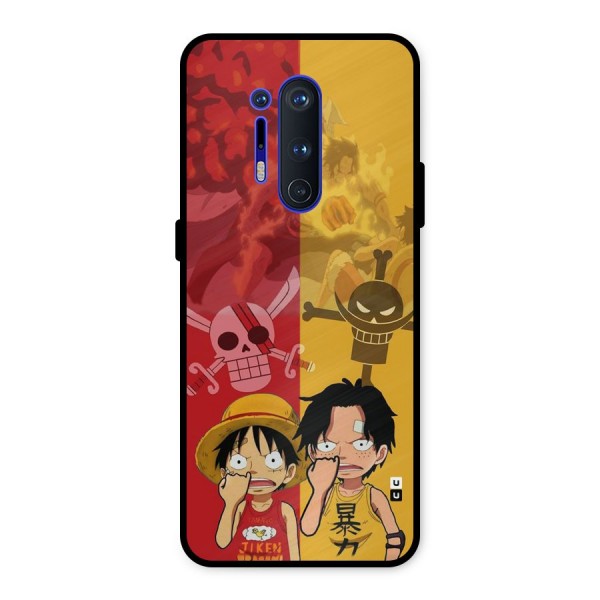 Luffy And Ace Metal Back Case for OnePlus 8 Pro