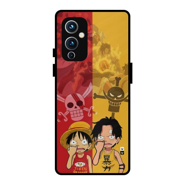 Luffy And Ace Metal Back Case for OnePlus 9