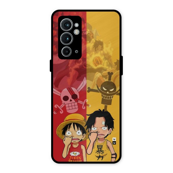 Luffy And Ace Metal Back Case for OnePlus 9RT 5G