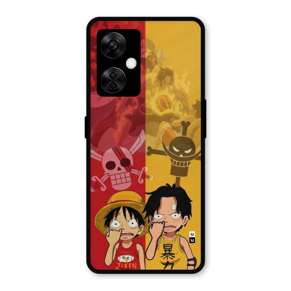 Luffy And Ace Metal Back Case for OnePlus Nord CE 3 Lite