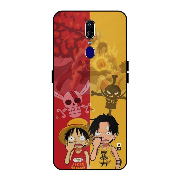 Luffy And Ace Metal Back Case for Oppo F11