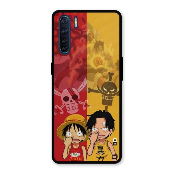 Luffy And Ace Metal Back Case for Oppo F15