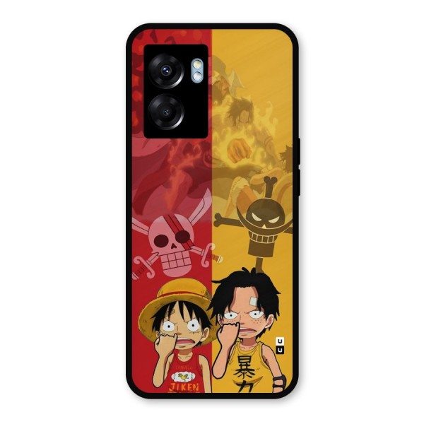 Luffy And Ace Metal Back Case for Oppo K10 (5G)