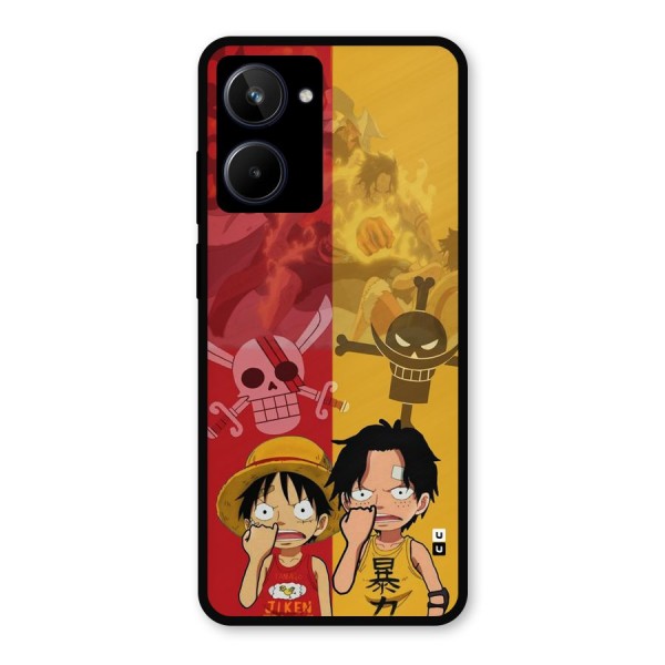 Luffy And Ace Metal Back Case for Realme 10