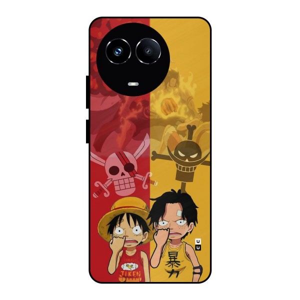 Luffy And Ace Metal Back Case for Realme 11X