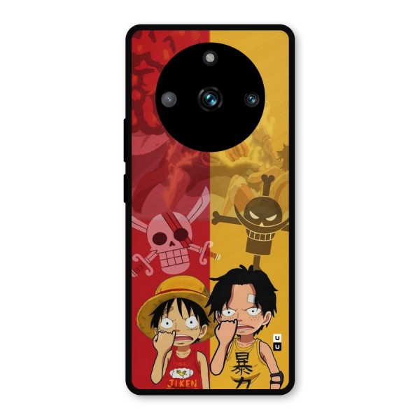 Luffy And Ace Metal Back Case for Realme 11 Pro