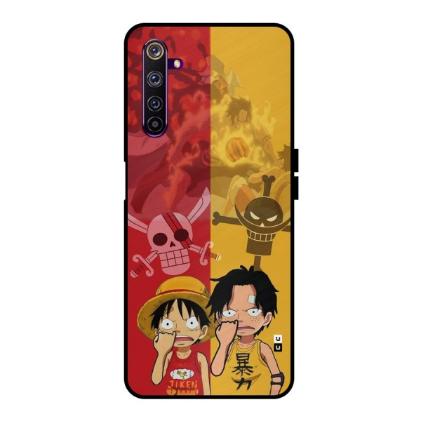Luffy And Ace Metal Back Case for Realme 6 Pro