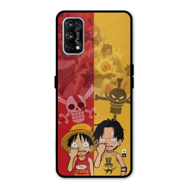 Luffy And Ace Metal Back Case for Realme 7 Pro