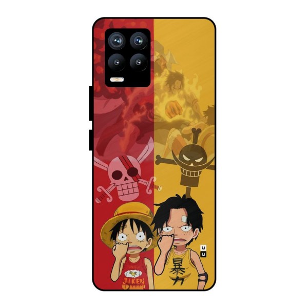 Luffy And Ace Metal Back Case for Realme 8