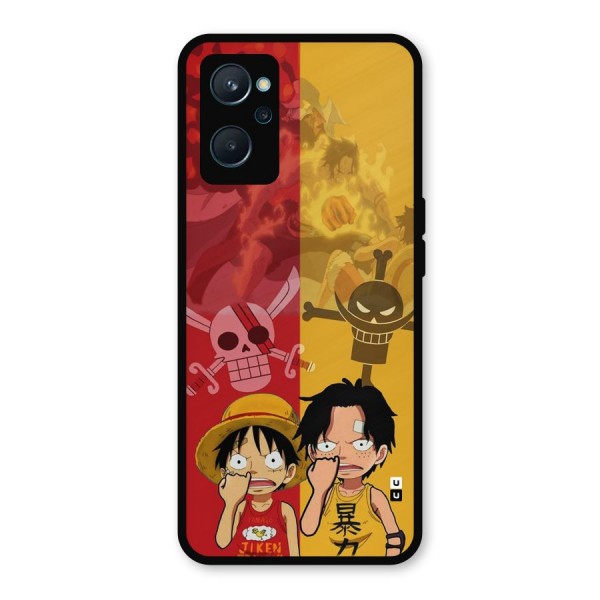 Luffy And Ace Metal Back Case for Realme 9i