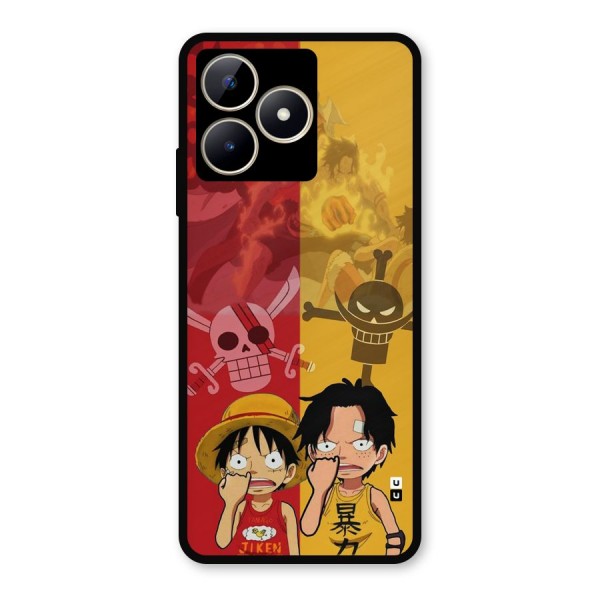Luffy And Ace Metal Back Case for Realme C53