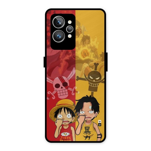 Luffy And Ace Metal Back Case for Realme GT2 Pro