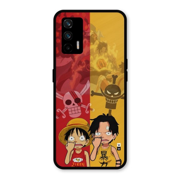 Luffy And Ace Metal Back Case for Realme GT 5G
