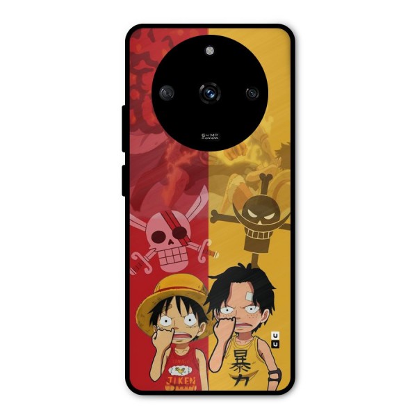 Luffy And Ace Metal Back Case for Realme Narzo 60 5G