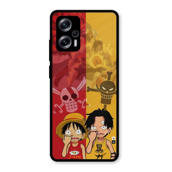 Luffy And Ace Metal Back Case for Redmi K50i