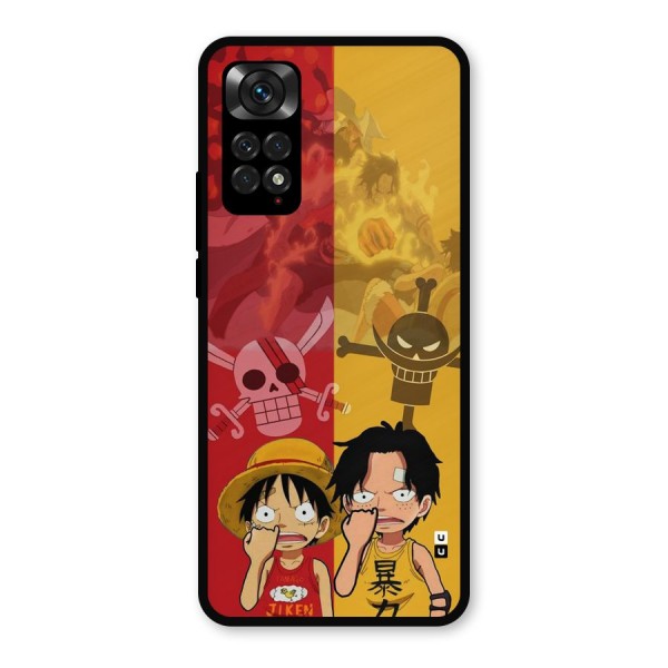 Luffy And Ace Metal Back Case for Redmi Note 11s