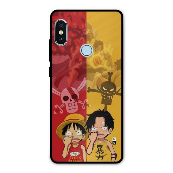 Luffy And Ace Metal Back Case for Redmi Note 5 Pro