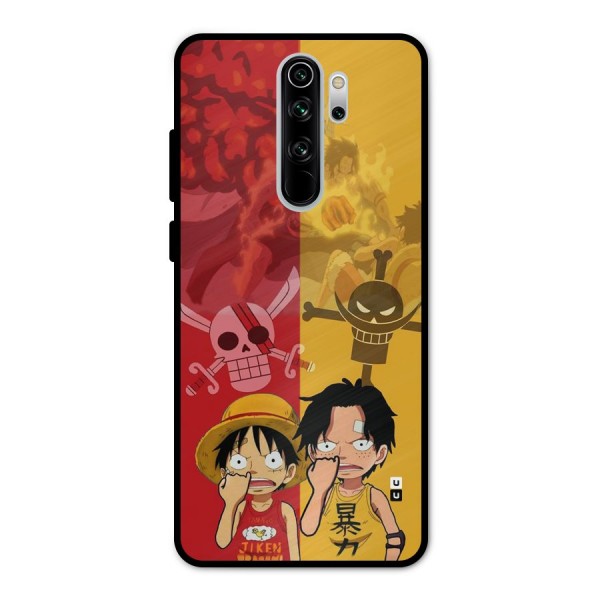 Luffy And Ace Metal Back Case for Redmi Note 8 Pro