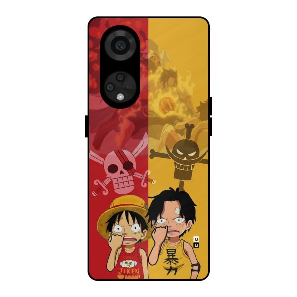Luffy And Ace Metal Back Case for Reno8 T 5G