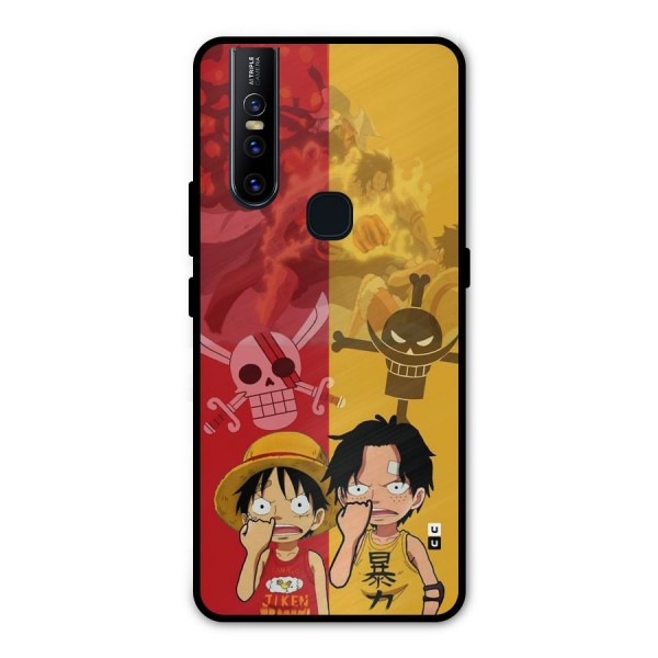 Luffy And Ace Metal Back Case for Vivo V15