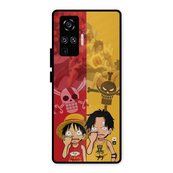 Luffy And Ace Metal Back Case for Vivo X50 Pro