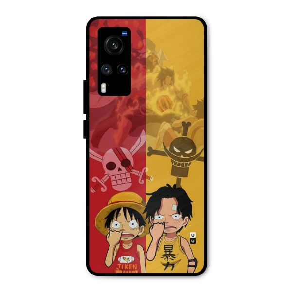 Luffy And Ace Metal Back Case for Vivo X60