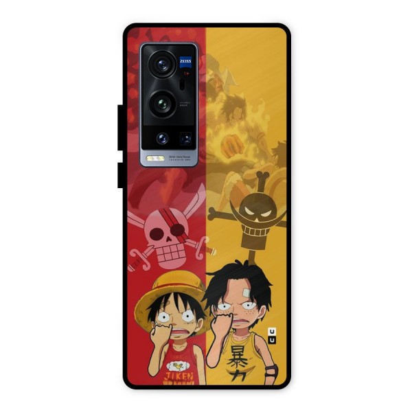Luffy And Ace Metal Back Case for Vivo X60 Pro Plus