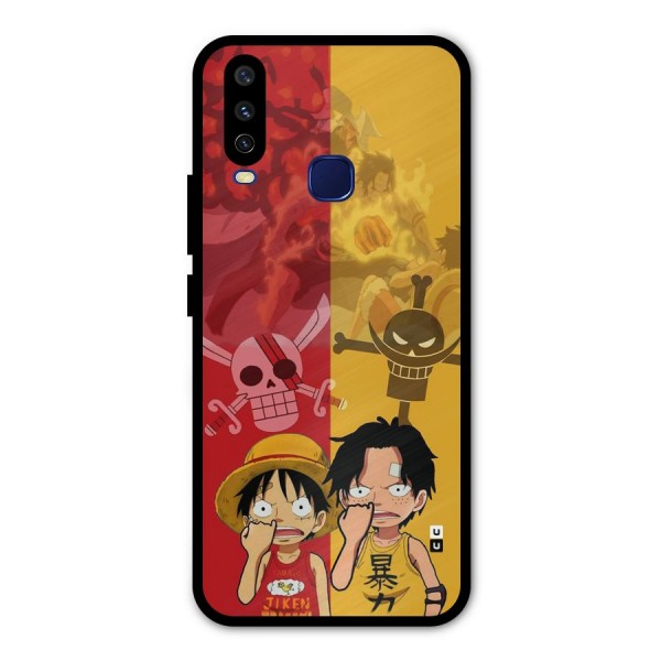 Luffy And Ace Metal Back Case for Vivo Y12